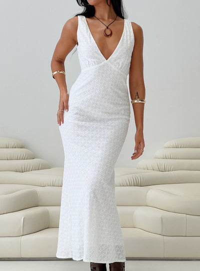 Nellie Maxi Dress White