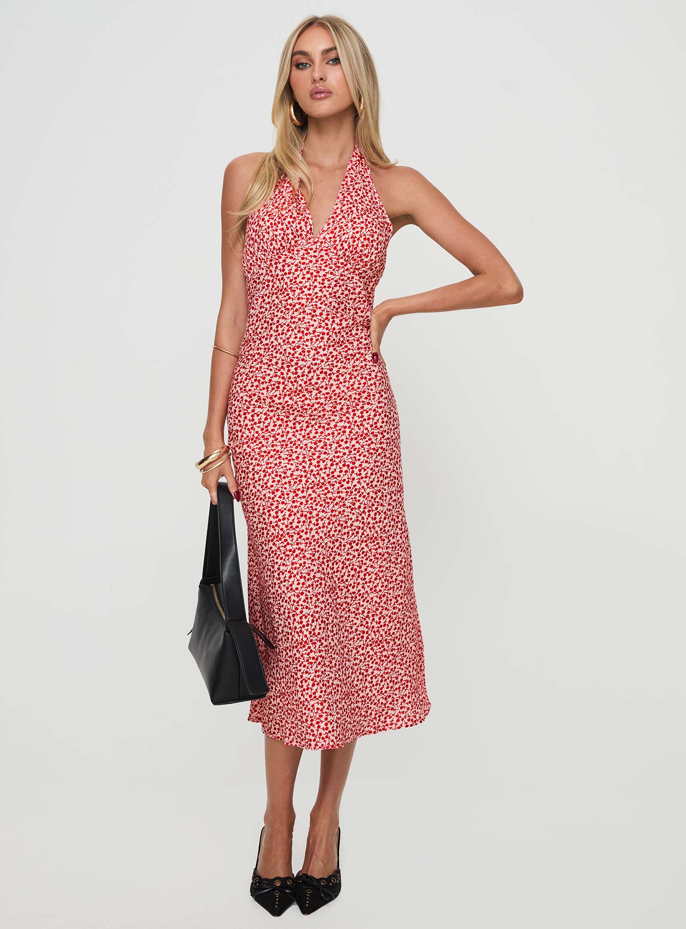 Danielo Maxi Dress Red Floral