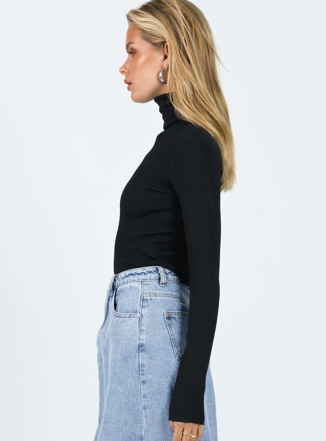 Savonna Long Sleeve Top Black