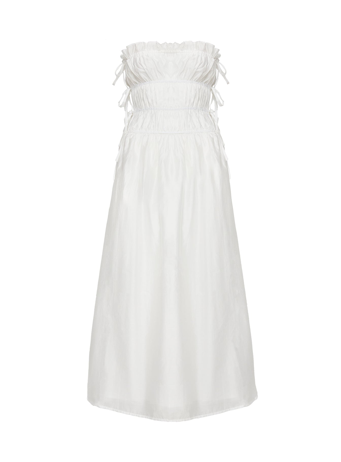 Emiliano Strapless Maxi Dress White
