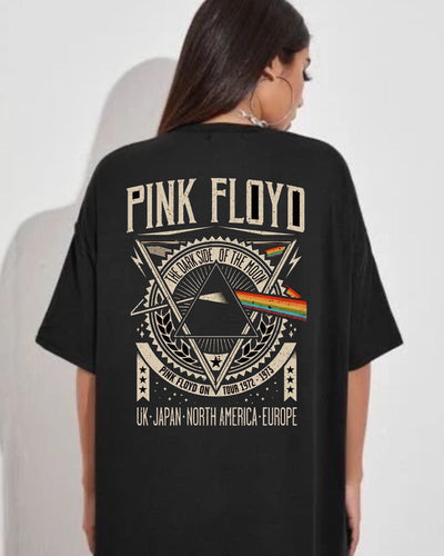 PINK FLOYD DSOTM Back Printed Oversized T-shirt