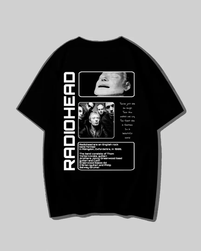 RADIOHEAD Black Oversized T-shirt