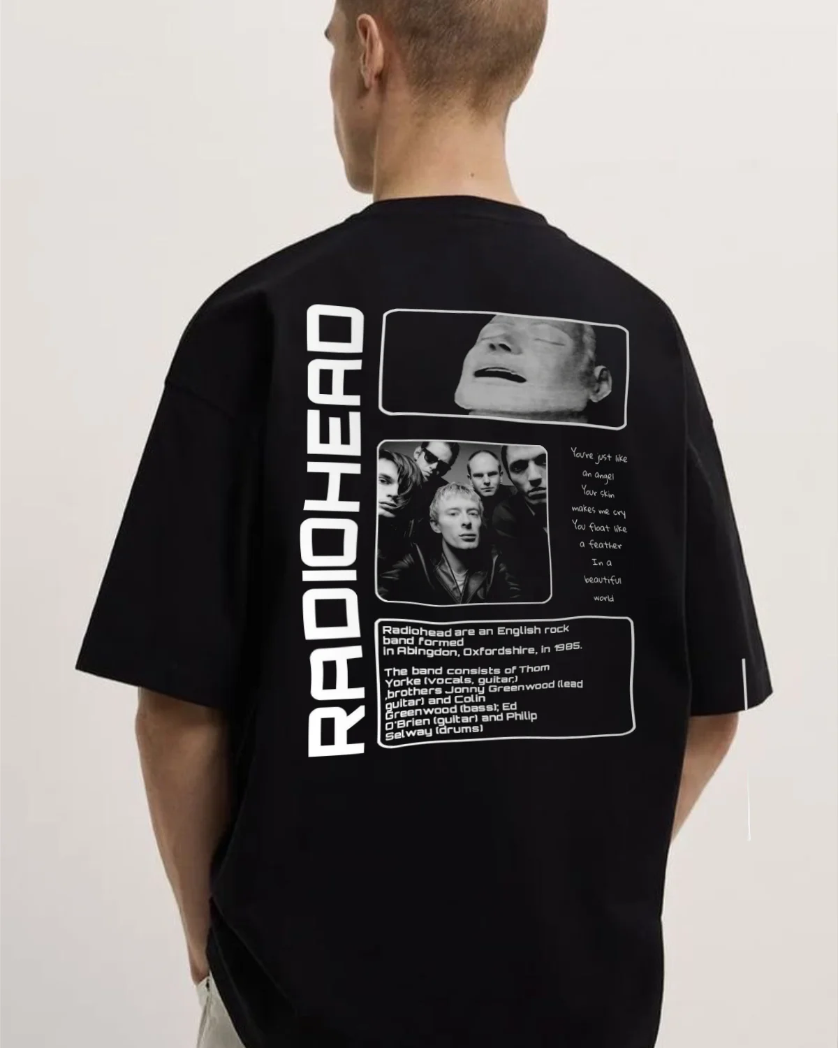 RADIOHEAD Black Oversized T-shirt